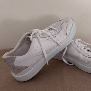 🤍 Cole Haan GrandSeries White Leather Sneakers Women’s Size 9.5